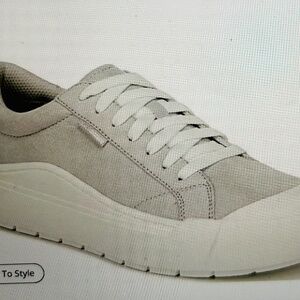 Women’s Dr. Scholl’s Time Off Microsuede Platform Sneakers grey